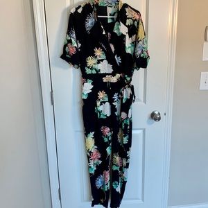 H&M floral print jumpsuit